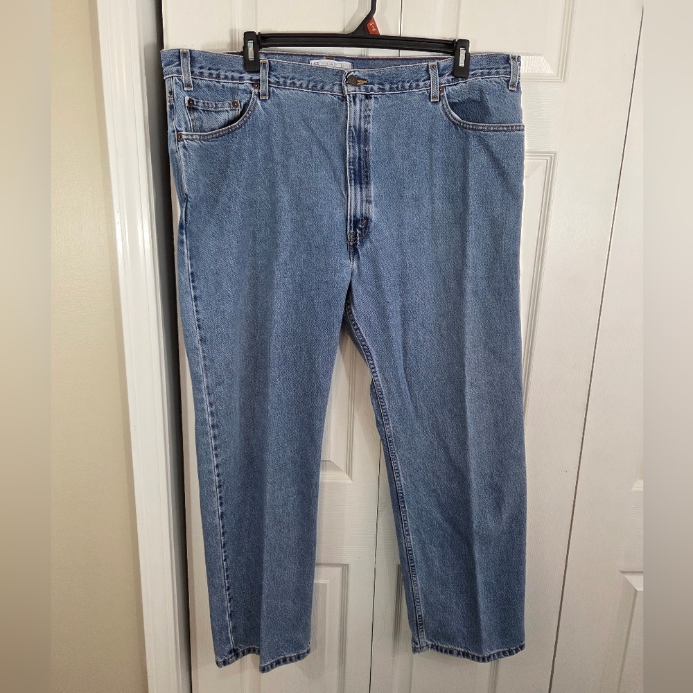 Mens Levi Strauss 100% Cotton Regular Fit Straight Leg Jeans
